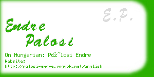 endre palosi business card